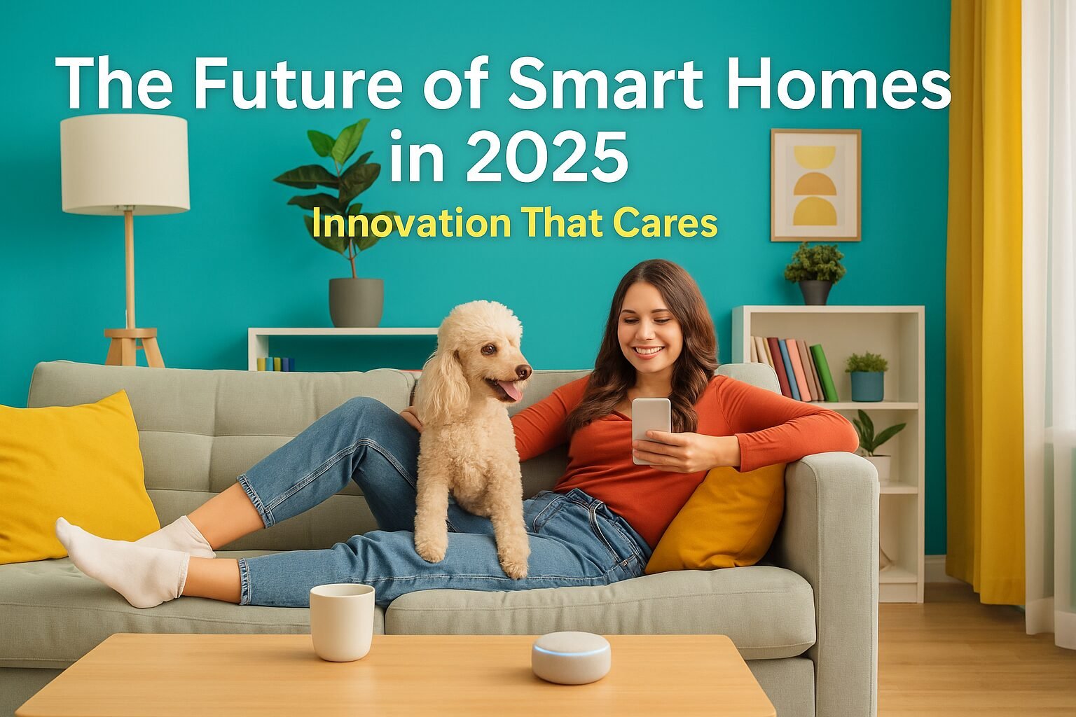 A dog and girl-smart home in 2025