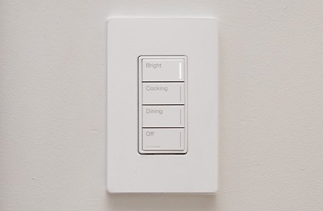 a white rectangular light switch